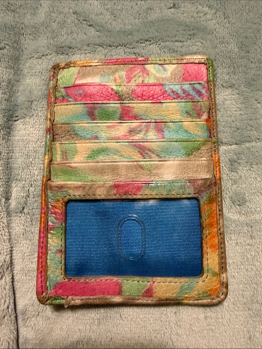 Hobo Floral Leather Card Holder
